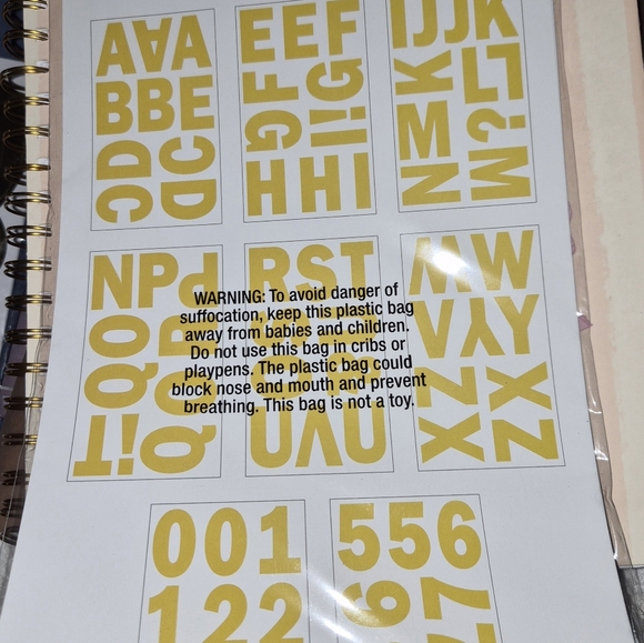 Yellow Alphabet Stickers - Picture 2 of 2